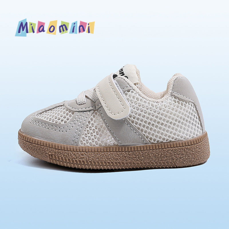 Spring and summer baby baby toddler shoes soft bottom breathable single mesh shoes girls kids sneakers boys sports shoes german training shoes