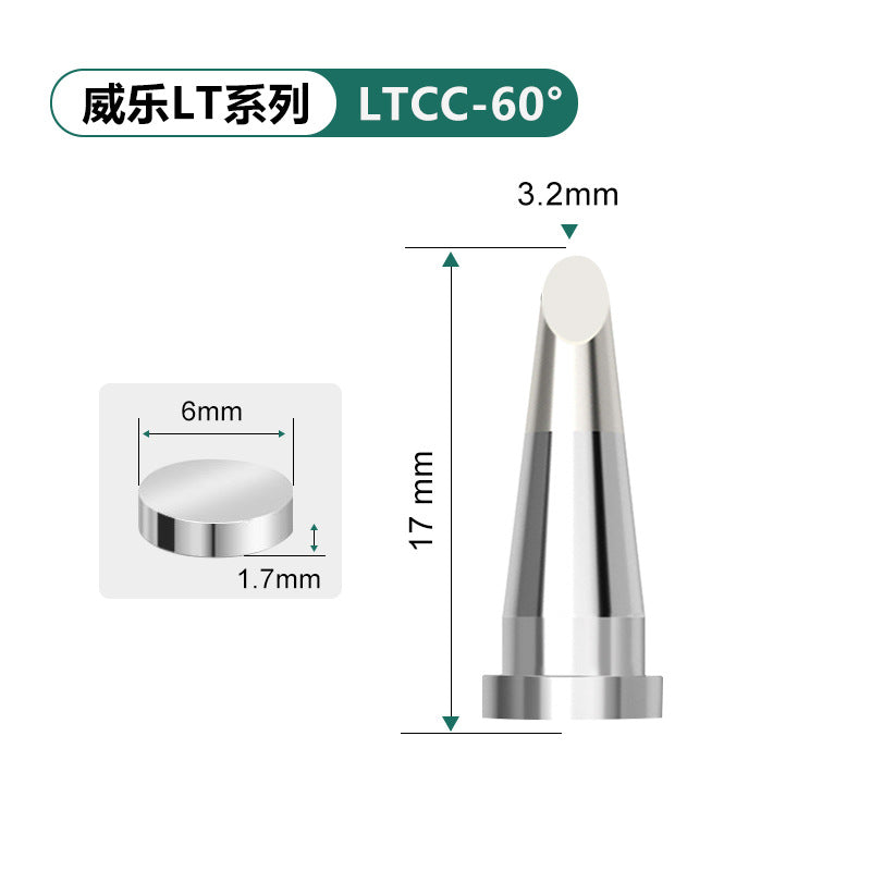Applicable to Weller small Wilo soldering iron head LTKN tool head welding nozzle WSD81 welding table horseshoe bend fine tip maintenance