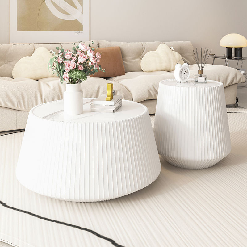 Rock slab combination small apartment coffee table modern casual living room balcony rental house rock slab electric marble movable