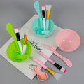 7-piece mask mixing kit: beauty mask application tools - includes mask bowl, mixing spatula, mask brush, and silicone applicator