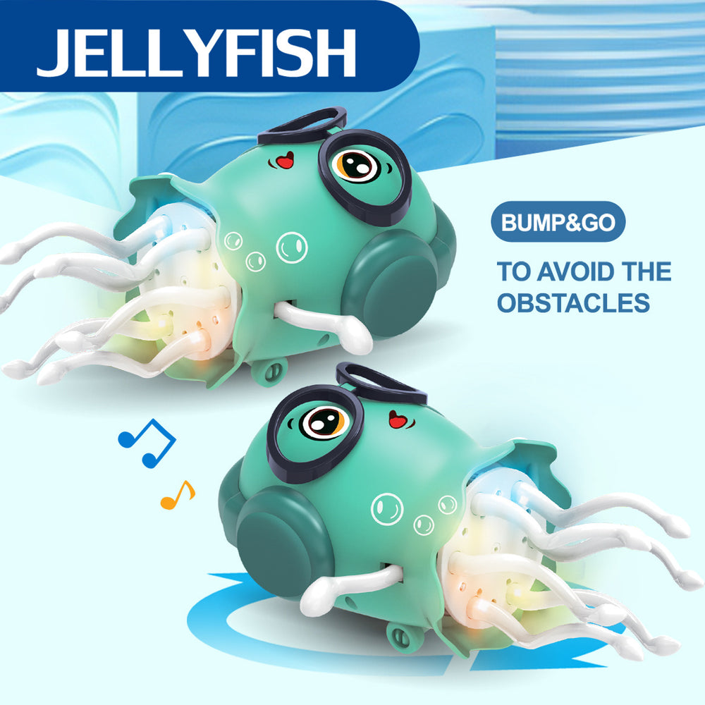 magic dancing jellyfish electric toy multi-function universal self-obstacle avoidance jellyfish educational kids toys wholesale