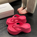 Women's flip-flops: platform wedge heel, trendy & viral, super stylish & versatile, perfect for summer, celebrity-inspired design