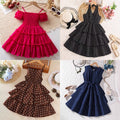 girls' summer new arrivals: korean style artsy long dresses for mid-to-large children, girls' cake beach dresses - wholesale supply
