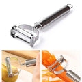 Stainless steel 2-in-1 multifunctional smiley face peeler - double-ended fruit, vegetable, potato, and melon peeler - kitchen tool peeler wholesale