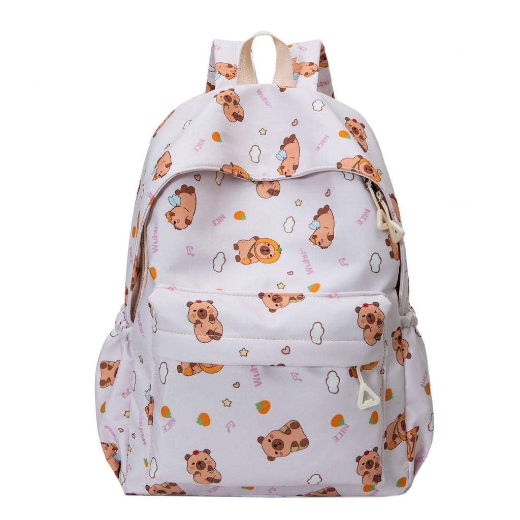 New printed cartoon children's backpack casual versatile primary and secondary school student schoolbag large-capacity junior high school student backpack
