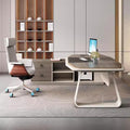 Customizable executive desk, boss desk, minimalist modern executive office desk, office desk and chair set, manager's desk