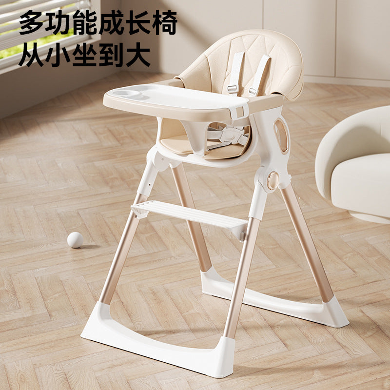 New baby high chair - multifunctional, portable, anti-tip, and grow-with-me design for home use