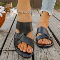 summer new arrival: women's plus-size flat slippers for cross-border e-commerce. wholesale available. dropshipping to  and . (price difference: $0.67)