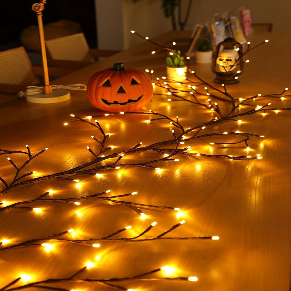 Internet celebrity arrangement colorful lights string lights bedroom arrangement led rattan lights room decoration lights colorful lights rattan lighting