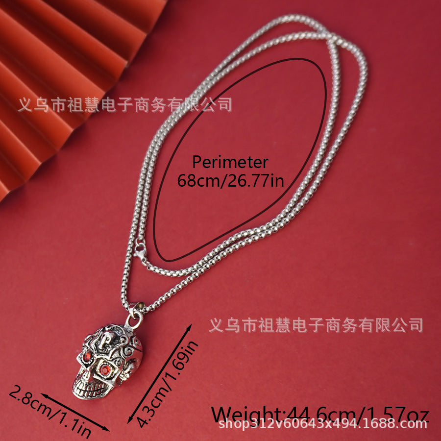 new arrivalretro halloween women's pendant skull necklace christmas gift