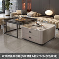 Rock slab coffee table accessible luxury modern casual square small apartment popular living room for home glass new arrival marble table