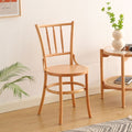 Bamboo chair-wood color-wood seat