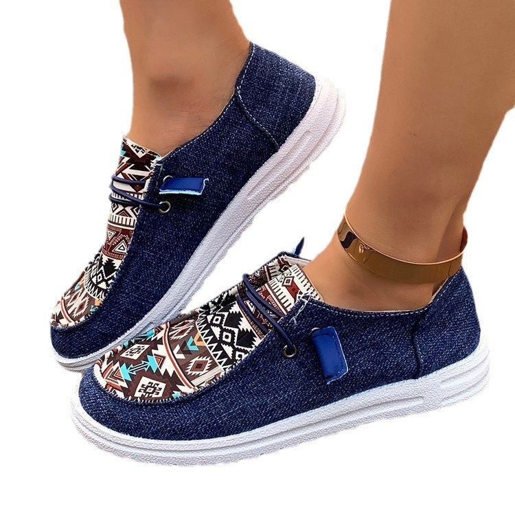 canvas loafers women's  flats casual shoes women's cloth shoes support /shein dropshipping