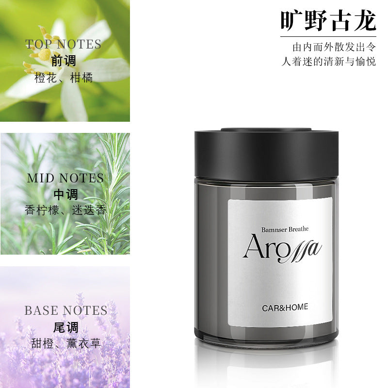 Car air freshener dashboard ornament long-lasting fragrance odor eliminator car aromatherapy solid balm interior accessories