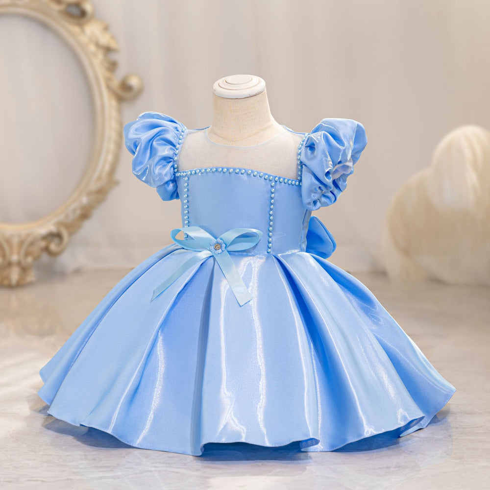 Export small children's dress puff sleeve princess dress baby girl first birthday dress baby dress