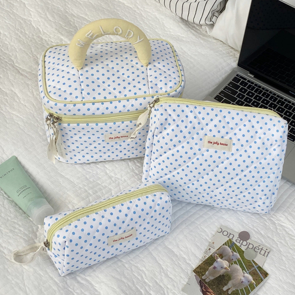 Rustic floral makeup bag - large capacity cosmetic organizer, portable handheld toiletry bag, makeup pouch for students