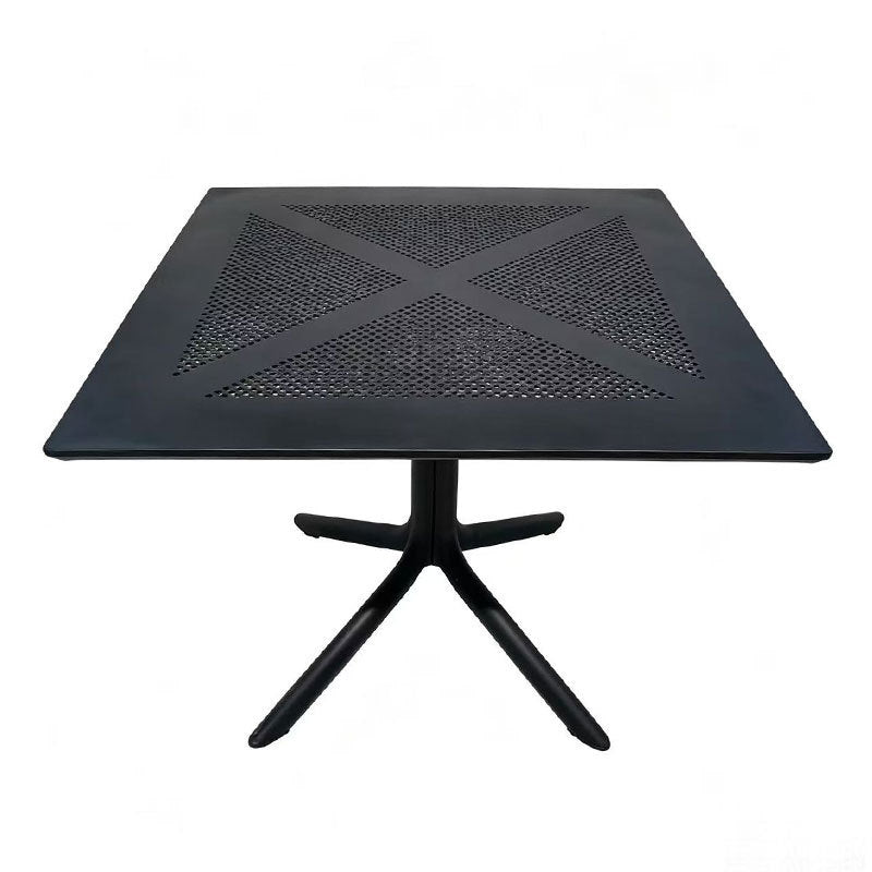 Scandinavian outdoor square plastic dining table modern cut outcasual balcony courtyard cafe thickened disassembly table and chairs