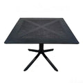 Scandinavian outdoor square plastic dining table modern cut outcasual balcony courtyard cafe thickened disassembly table and chairs