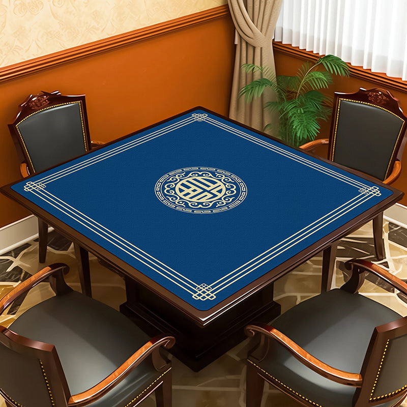 Square mahjong table mat - absorbent, non-slip, and silent - ideal for mahjong parlors, poker rooms, and gaming tables - also suitable as a dining table mat
