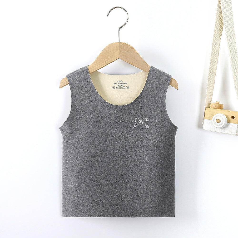 fall/winter new collection: pure cotton kids' warm vest - fleece-lined, extra thick, infant/toddler waistcoat, baby cardigan vest