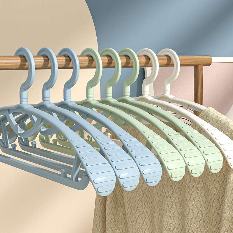 Wide shoulder clothes hanger, thickened version, non-marking, non-slip for home clothes hanger, durable export cross-border exclusive plastic clothes hanger