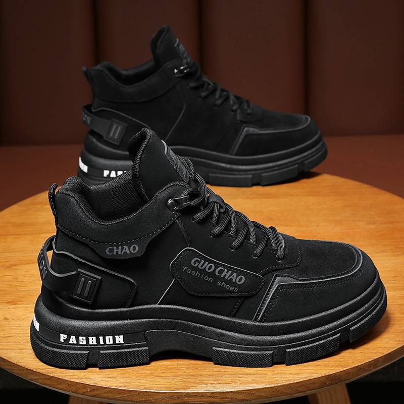 Men's work safety shoes - spring collection: anti-slip, wear-resistant, waterproof, athletic, outdoor, hiking, workwear, and trendy martin boots for construction sites
