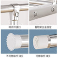Clothes drying rack floor-standing thickened telescopic for home indoor and outdoor storage rack balcony single and double pole clothes hanger