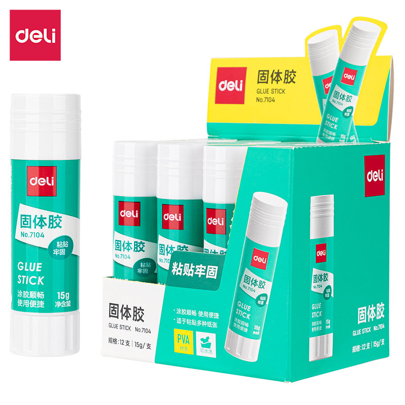 Deli 7101/7102 Solid glue High viscosity Children's handmade solid glue Stationery glue pen Solid glue stick Wholesale