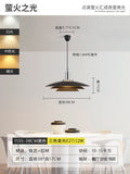 Ufo chandelier model a, black, 38cm