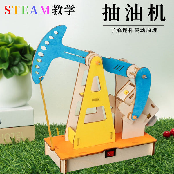 Electric pumping machine, technology small production, children's science experiment teaching toys, young primary school students handmade DIY material package