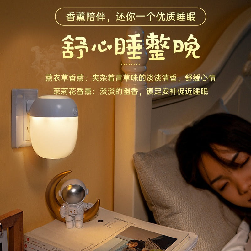 Creative remote control night light - plug-in, light-sensitive, eye-care table lamp for bedroom, baby feeding, and bedside use - kids' bedside sensor mosquito repellent lamp