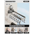 Suction cup for drying socks handy gadget balcony for home windproof stainless steel socks drying rack foldable multi-clip clothes hanger