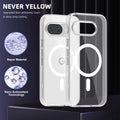ice color magnetic suction suitable for google 9a charging mobile phone case pixel10 ice mist semi-transparent anti-fall cross-border case