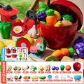 Kids' fruit cutting playset - peel, slice, and chew! early education toy for babies - realistic simulation to enhance cognitive skills