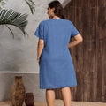 fashion  dress women's summer new arrivalplus size women's clothing artsyloosefashion long skirt v-neck