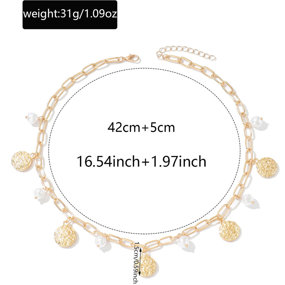 Wholesale imitation pearl necklaces: european and american cross-border fashion ins accessories for women - minimalist design, round and irregular chokers