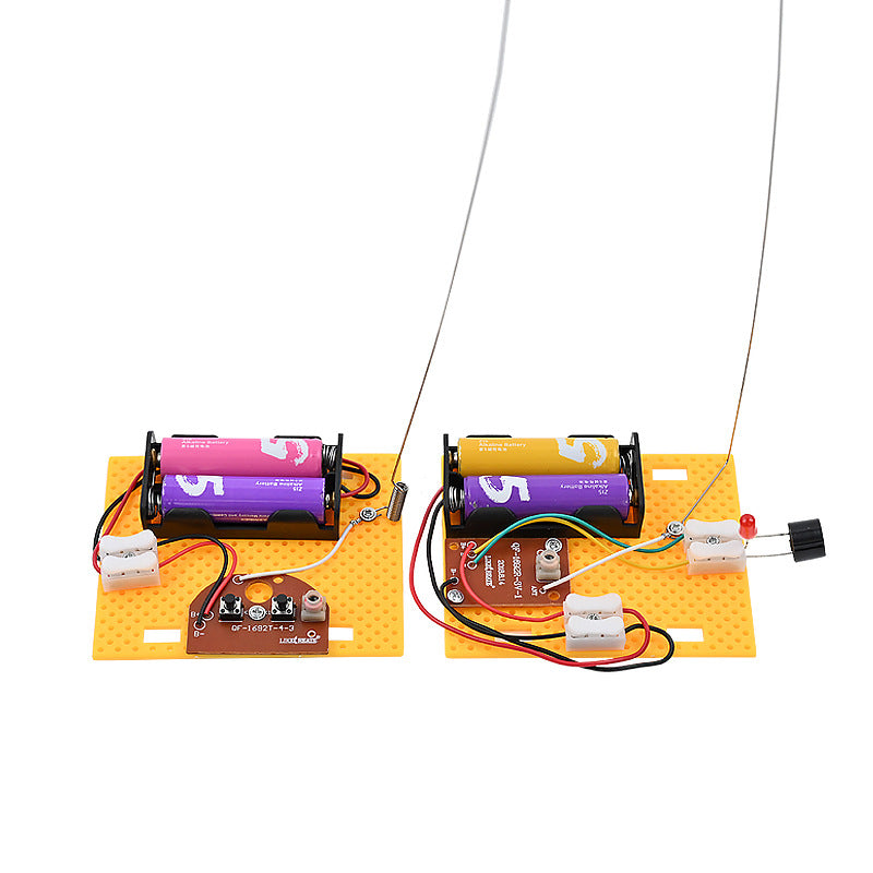 Radio telegraph children's classroom small invention physical science small experiment DIY handmade technology production materials