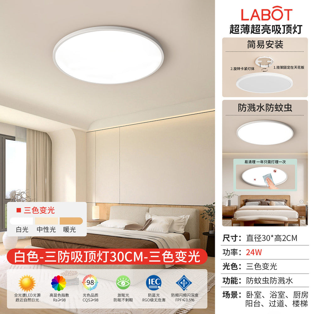 Led ceiling light - minimalist modern style for master bedroom, living room, hallway, kitchen, balcony - eye protection main lighting