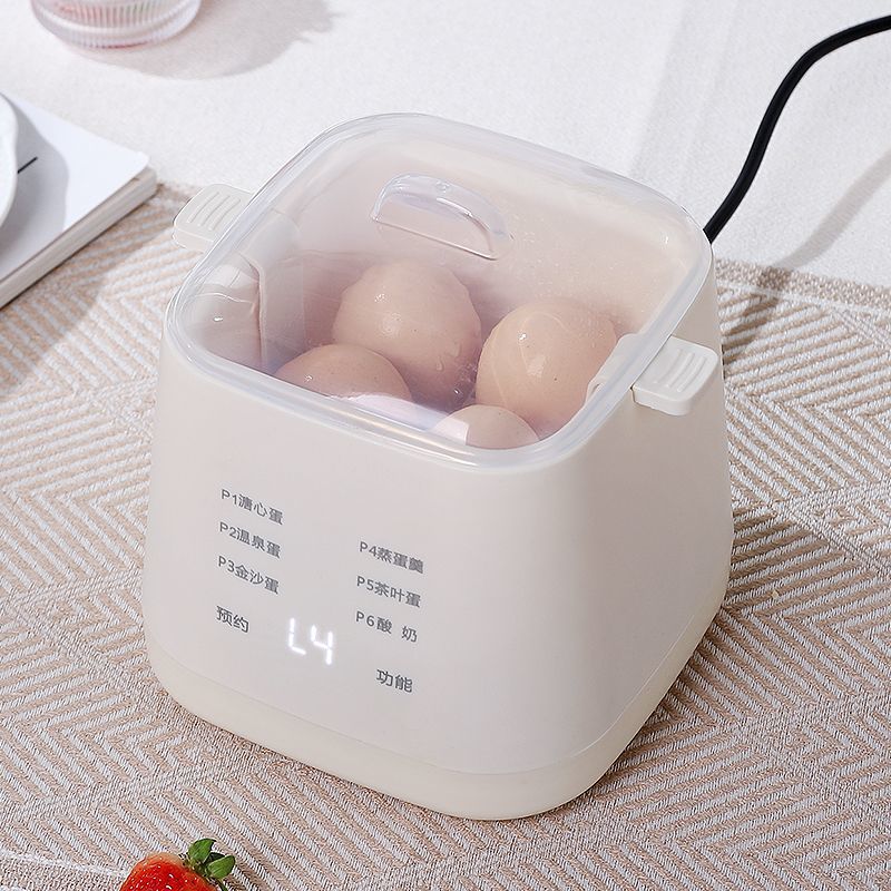 Multifunctional egg cooker breakfast maker - anti-dry burning, programmable, auto shut-off, perfect for home, dorm, small steamer, gift