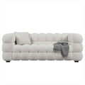 Nordic light luxury teddy lamb velvet sofa, modern minimalist cream style latex italian minimalist chaise lounge sofa