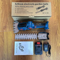 Lithium battery cordless hedge trimmer rechargeable pruner garden single-handed electric hedge cutter weed trimmer lawn shears for home use