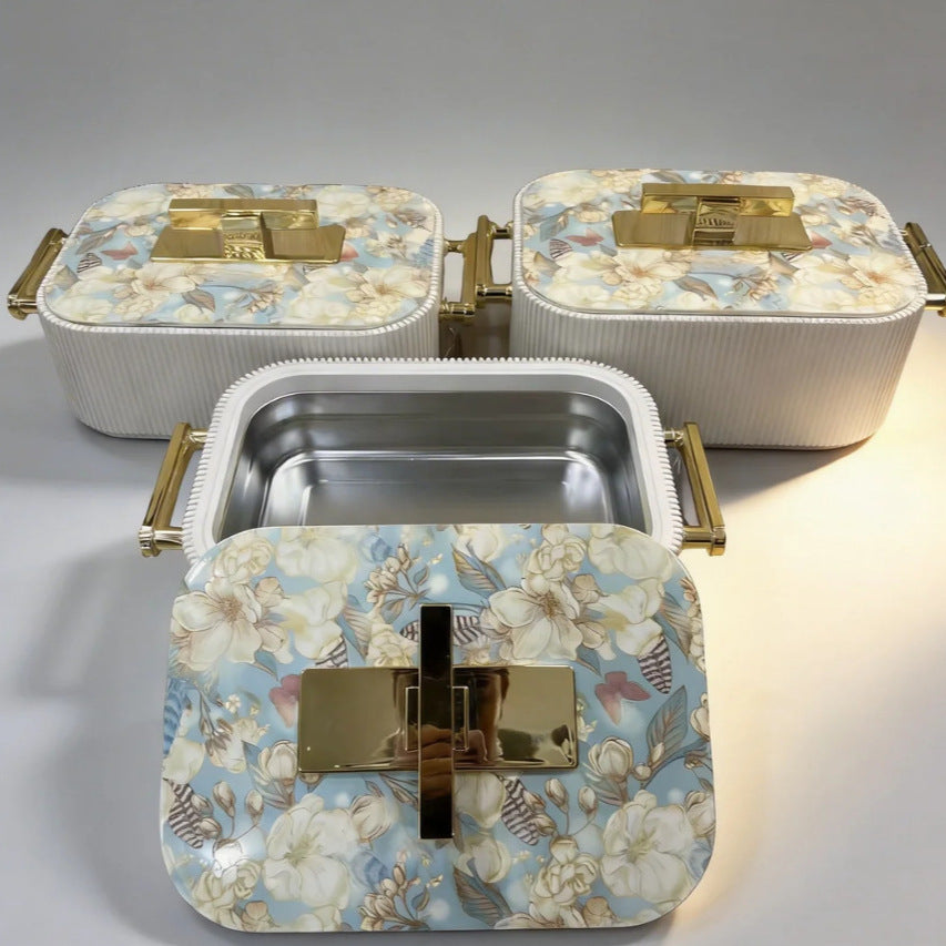 New food warmer3pcsnew arrivalexportexportcross-border insulated lunch box 3l-4l-5l insulated tableware