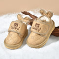 Kids' snow boots:  winter anti-slip fleece-lined girls' cotton shoes, boys' snow cotton waterproof warm boots for babies