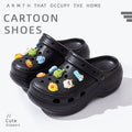 2025 new platform clogs for women - closed toe, non-slip, odor-resistant, comfortable summer fashion slides for outdoor wear