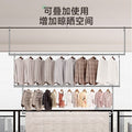 Clothes drying rack for home balcony telescopic clothes drying pole adjustable clothes drying pole hanging stainless steel punch-free quilt drying handy gadget