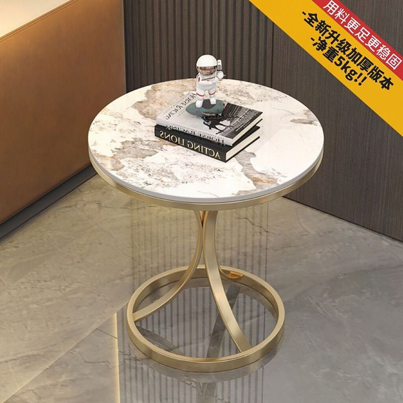 Accessible luxury sofa side table small coffee table slate small table living room bedside table popularcasual balcony tea small round table