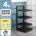 【extra thick solid plywood】four-tier pot rack - adjustable shelf spacing