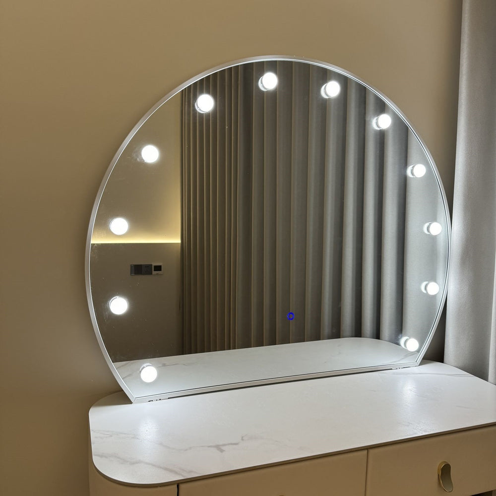 Vanity makeup mirror with lights - professional makeup artist grade, ideal for bridal studios, beauty salons, and home use