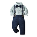 Kids suitsuit boys first birthday dress baby bamboo fiber cotton shirt flower girl host autumn british