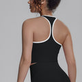 New arrival cross-border pure color i-shaped back tight breathable sports intimates running fitness yoga wear vest tops for women